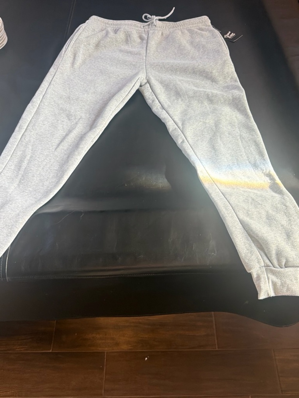 Original Deluxe Light Gray Kids Sweatpants with Drawstring